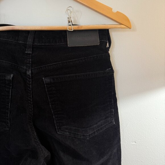 Everlane Corduroy Straight-Leg Crop Pant 25" Waist Black - Picture 3 of 4